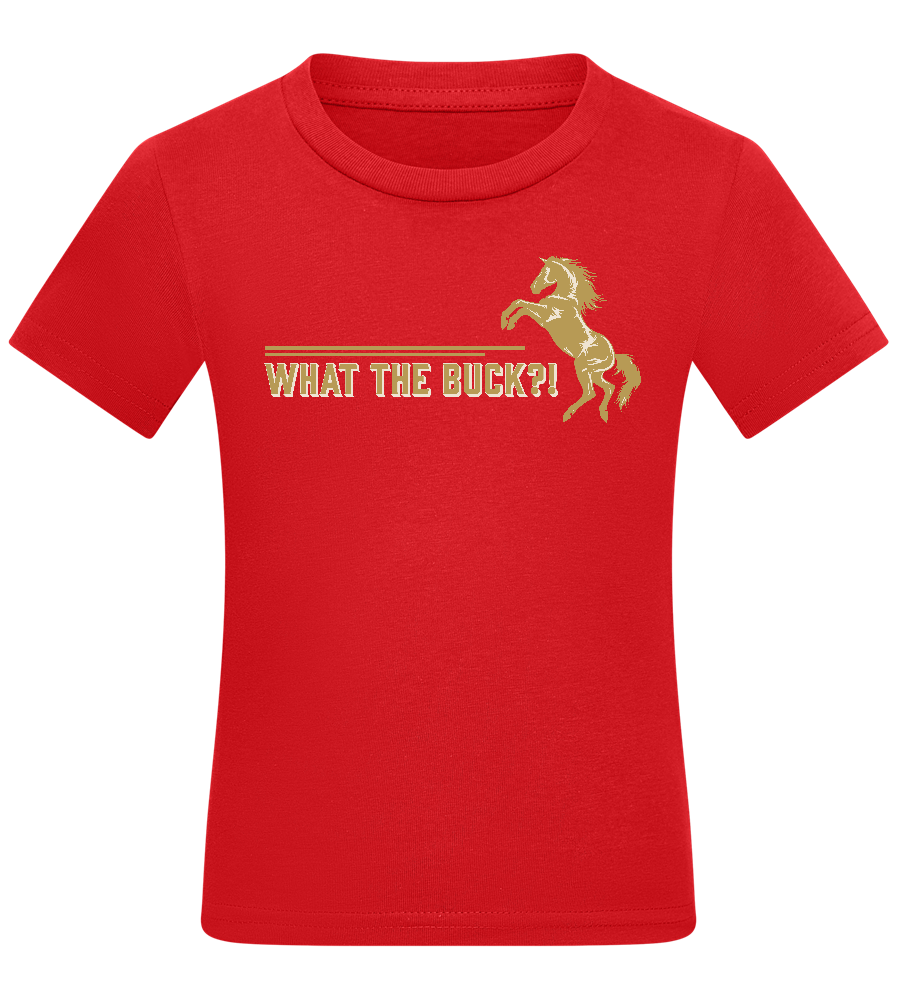 What The Buck Design - Comfort kids fitted t-shirt_RED_front