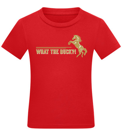 What The Buck Design - Comfort kids fitted t-shirt_RED_front