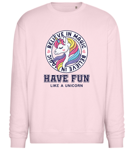 Believe in Magic Unicorn Design - Comfort Essential Unisex Sweater