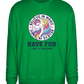 Believe in Magic Unicorn Design - Comfort Essential Unisex Sweater_MEADOW GREEN_front