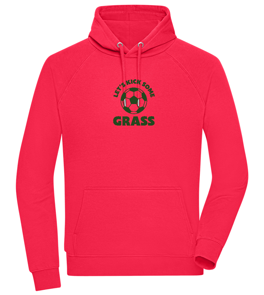 Let's Kick Some Grass Design - Comfort unisex hoodie_RED_front