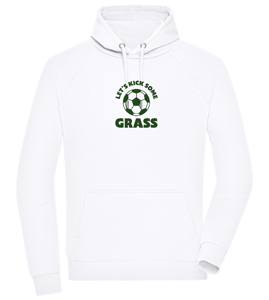 Let's Kick Some Grass Design - Comfort unisex hoodie_WHITE_front