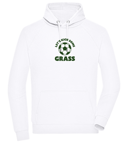 Let's Kick Some Grass Design - Comfort unisex hoodie_WHITE_front