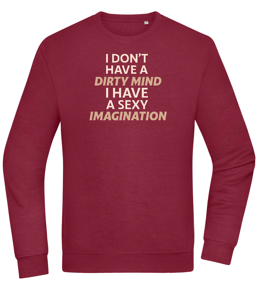 Sexy Imagination Design - Comfort Essential Unisex Sweater_BORDEAUX_front