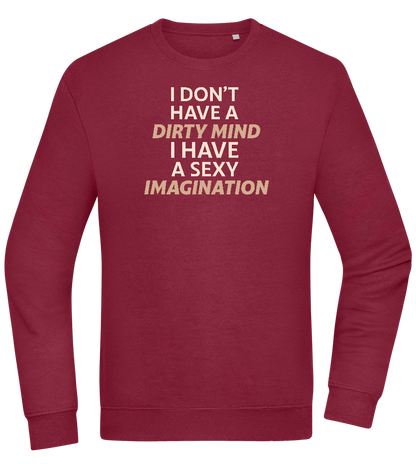 Sexy Imagination Design - Comfort Essential Unisex Sweater_BORDEAUX_front