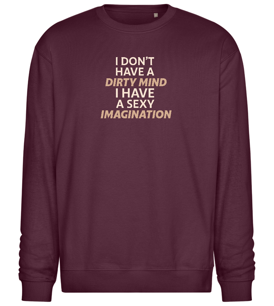 Sexy Imagination Design - Comfort Essential Unisex Sweater_BORDEAUX_front