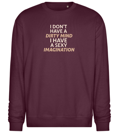 Sexy Imagination Design - Comfort Essential Unisex Sweater_BORDEAUX_front