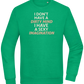 Sexy Imagination Design - Comfort Essential Unisex Sweater_MEADOW GREEN_front