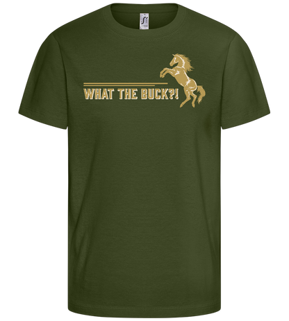 What The Buck Design - Basic kids t-shirt_ARMY_front