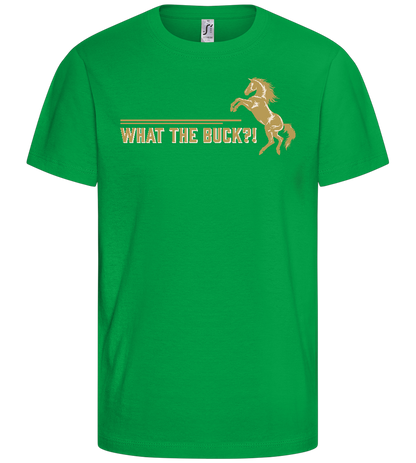 What The Buck Design - Basic kids t-shirt_MEADOW GREEN_front