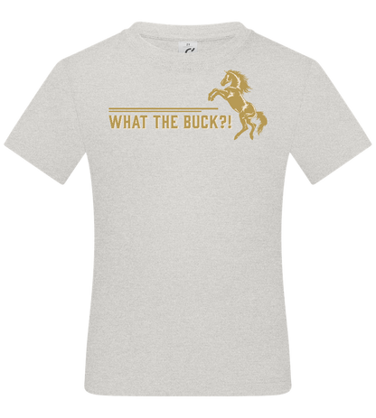 What The Buck Design - Basic kids t-shirt_VIBRANT WHITE_front