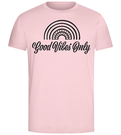 Good Vibes Only Design - Comfort Unisex T-Shirt_CANDY PINK_front