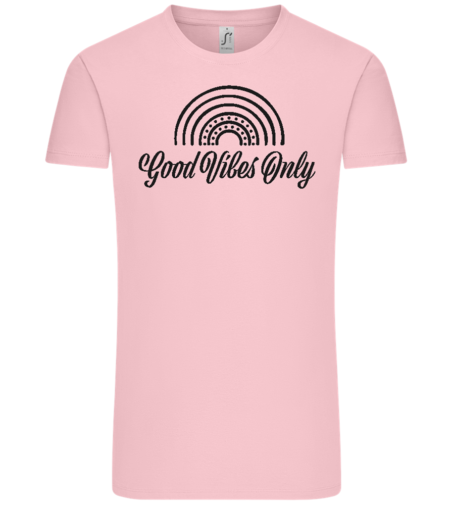 Good Vibes Only Design - Comfort Unisex T-Shirt_CANDY PINK_front