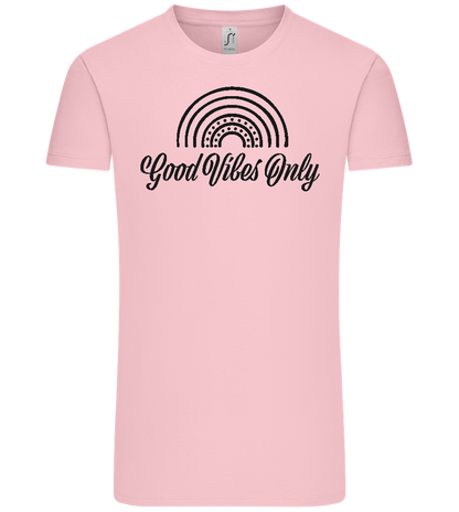 Good Vibes Only Design - Comfort Unisex T-Shirt_CANDY PINK_front