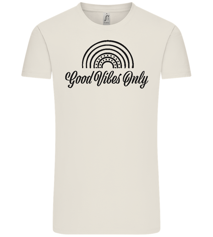 Good Vibes Only Design - Comfort Unisex T-Shirt_ECRU_front