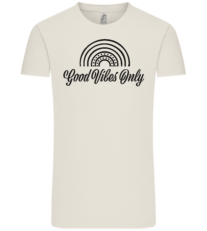 Good Vibes Only Design - Comfort Unisex T-Shirt_ECRU_front