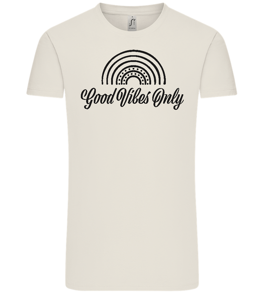 Good Vibes Only Design - Comfort Unisex T-Shirt_ECRU_front