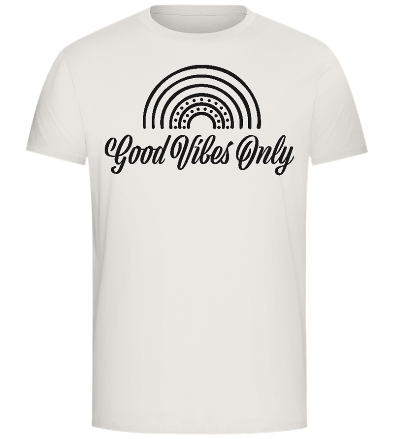 Good Vibes Only Design - Comfort Unisex T-Shirt_ECRU_front