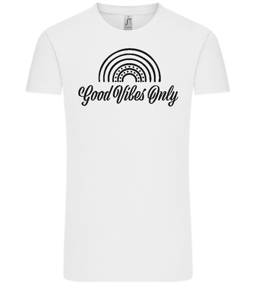 Good Vibes Only Design - Comfort Unisex T-Shirt_WHITE_front