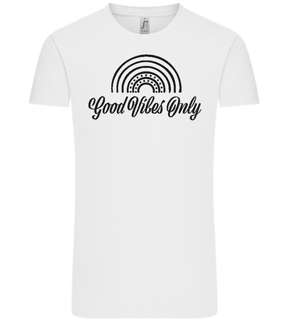 Good Vibes Only Design - Comfort Unisex T-Shirt_WHITE_front