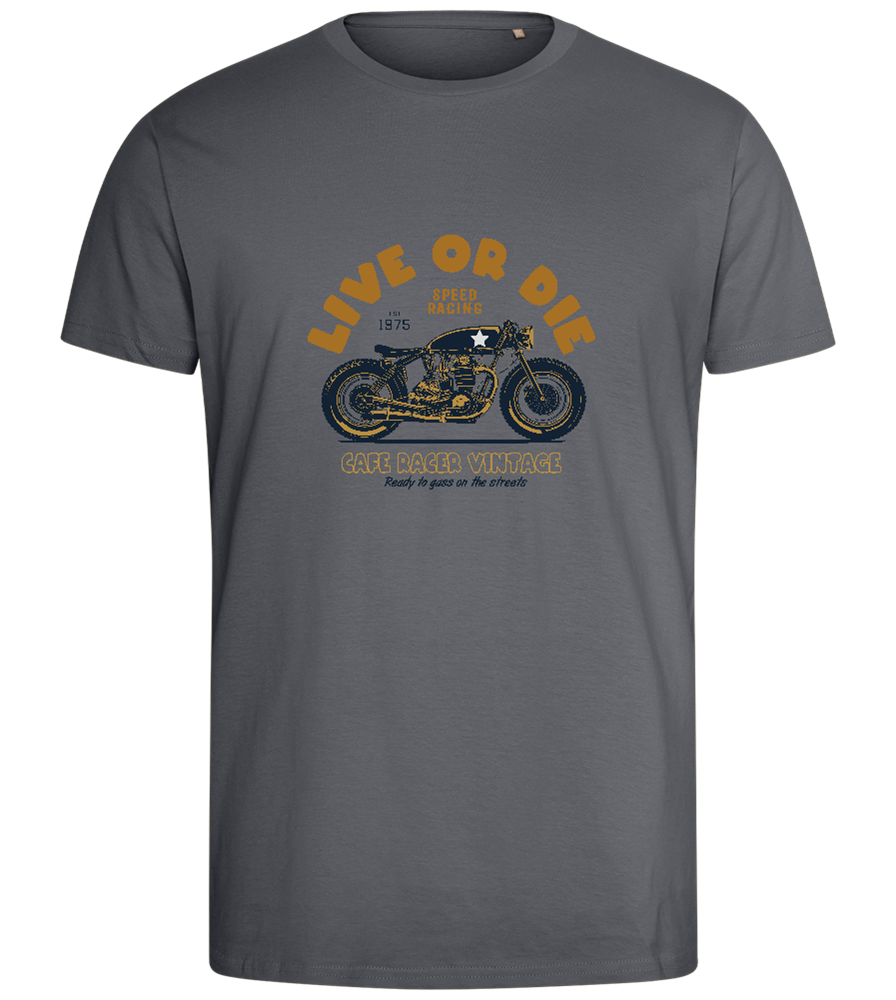 Cafe Racer Motor Design - Comfort men's fitted t-shirt_MOUSE GREY_front