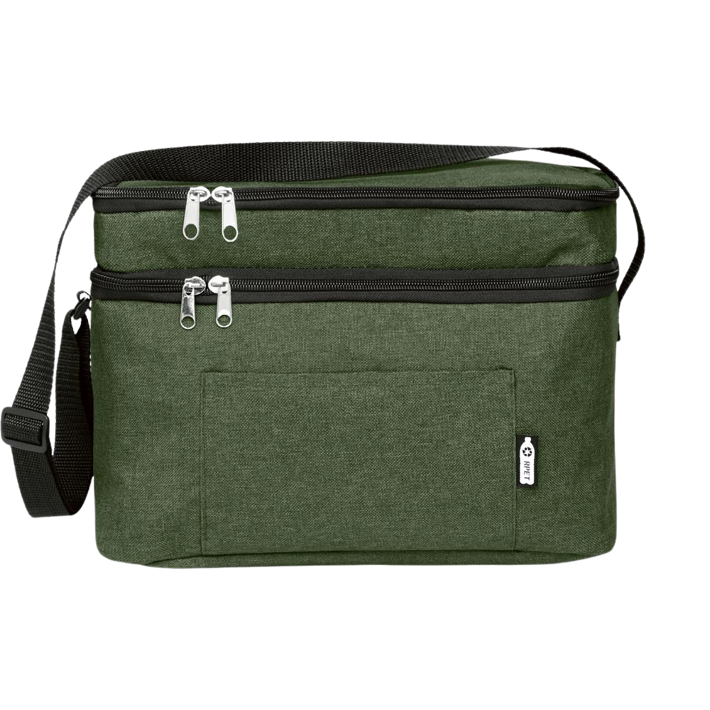 600D RPET Cooler Bag_DARK GREEN_front
