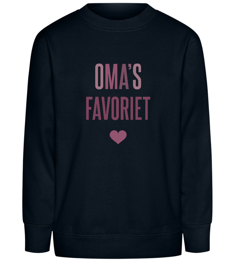 Oma's Favoriet Design - Comfort Kids Sweater_BLACK_front