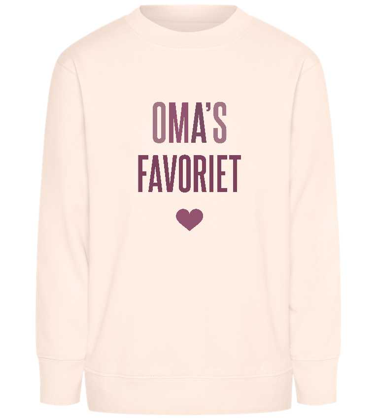 Oma's Favoriet Design - Comfort Kids Sweater_LIGHT PEACH ROSE_front