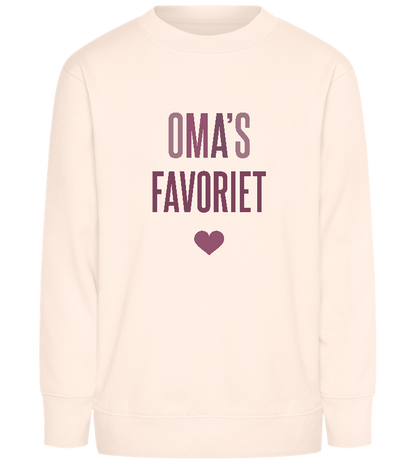 Oma's Favoriet Design - Comfort Kids Sweater_LIGHT PEACH ROSE_front