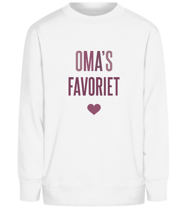 Oma's Favoriet Design - Comfort Kids Sweater_WHITE_front