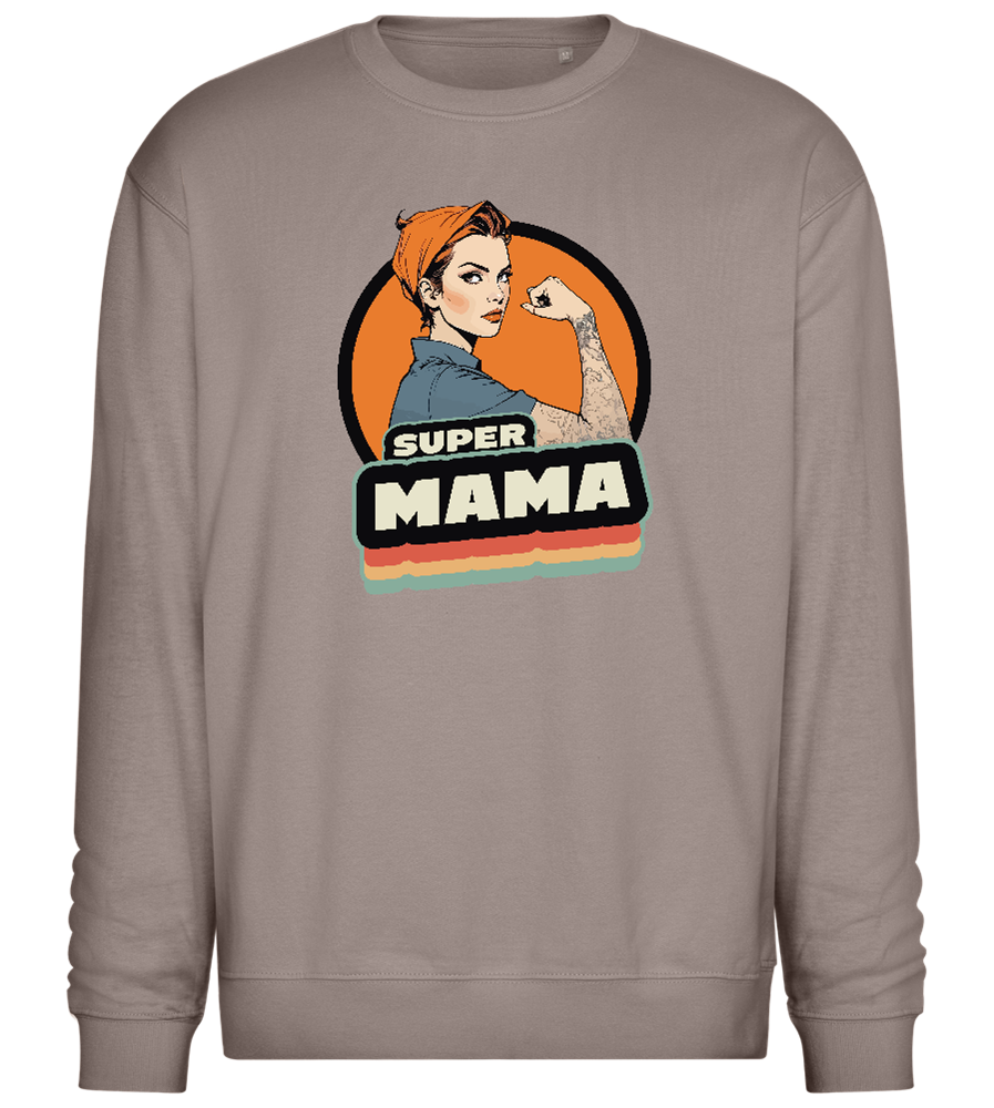 Super Mama Design - Comfort Essential Unisex Sweater_CHARCOAL CHIN_front