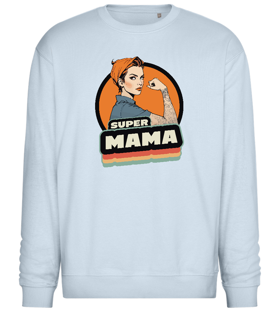 Super Mama Design - Comfort Essential Unisex Sweater_CREAMY BLUE_front