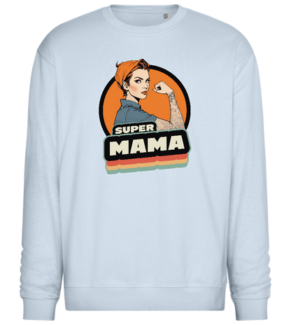 Super Mama Design - Comfort Essential Unisex Sweater_CREAMY BLUE_front