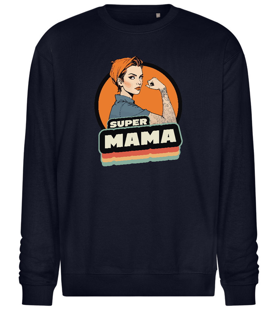 Super Mama Design - Comfort Essential Unisex Sweater_FRENCH NAVY_front