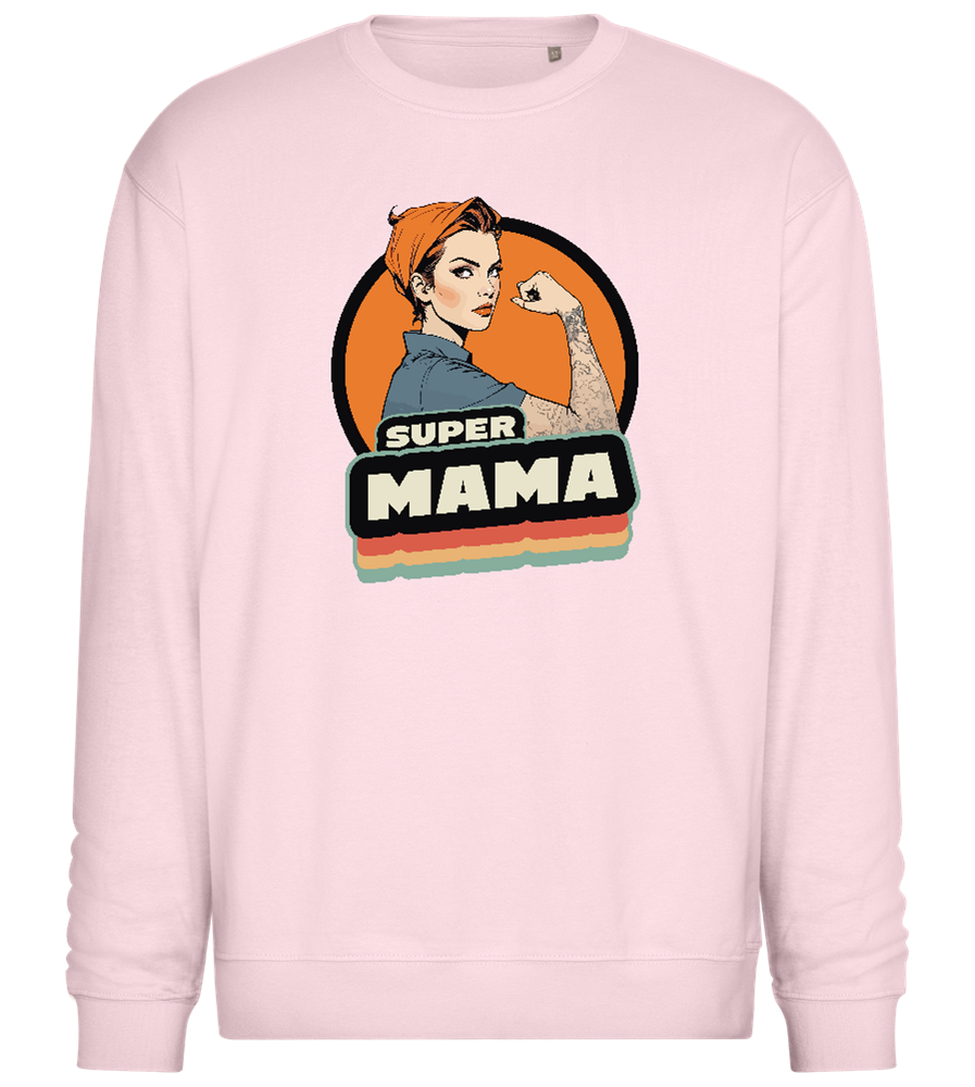 Super Mama Design - Comfort Essential Unisex Sweater_LIGHT PEACH ROSE_front