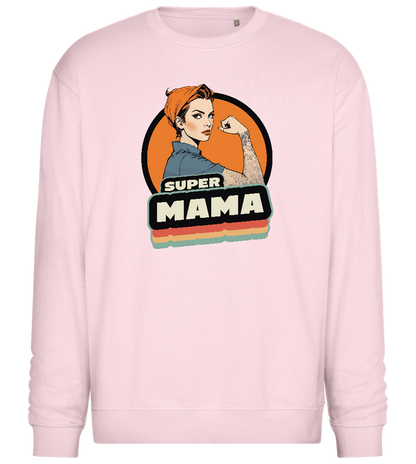 Super Mama Design - Comfort Essential Unisex Sweater_LIGHT PEACH ROSE_front