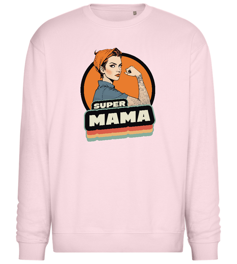 Super Mama Design - Comfort Essential Unisex Sweater_LIGHT PEACH ROSE_front