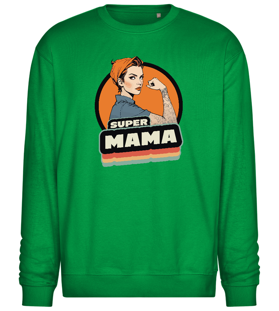 Super Mama Design - Comfort Essential Unisex Sweater_MEADOW GREEN_front