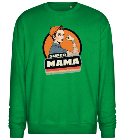 Super Mama Design - Comfort Essential Unisex Sweater_MEADOW GREEN_front