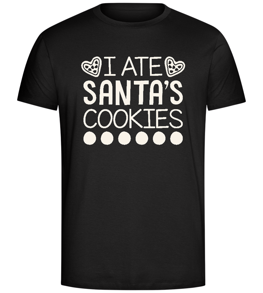 Santa's Cookies Design - Comfort Unisex T-Shirt_DEEP BLACK_front