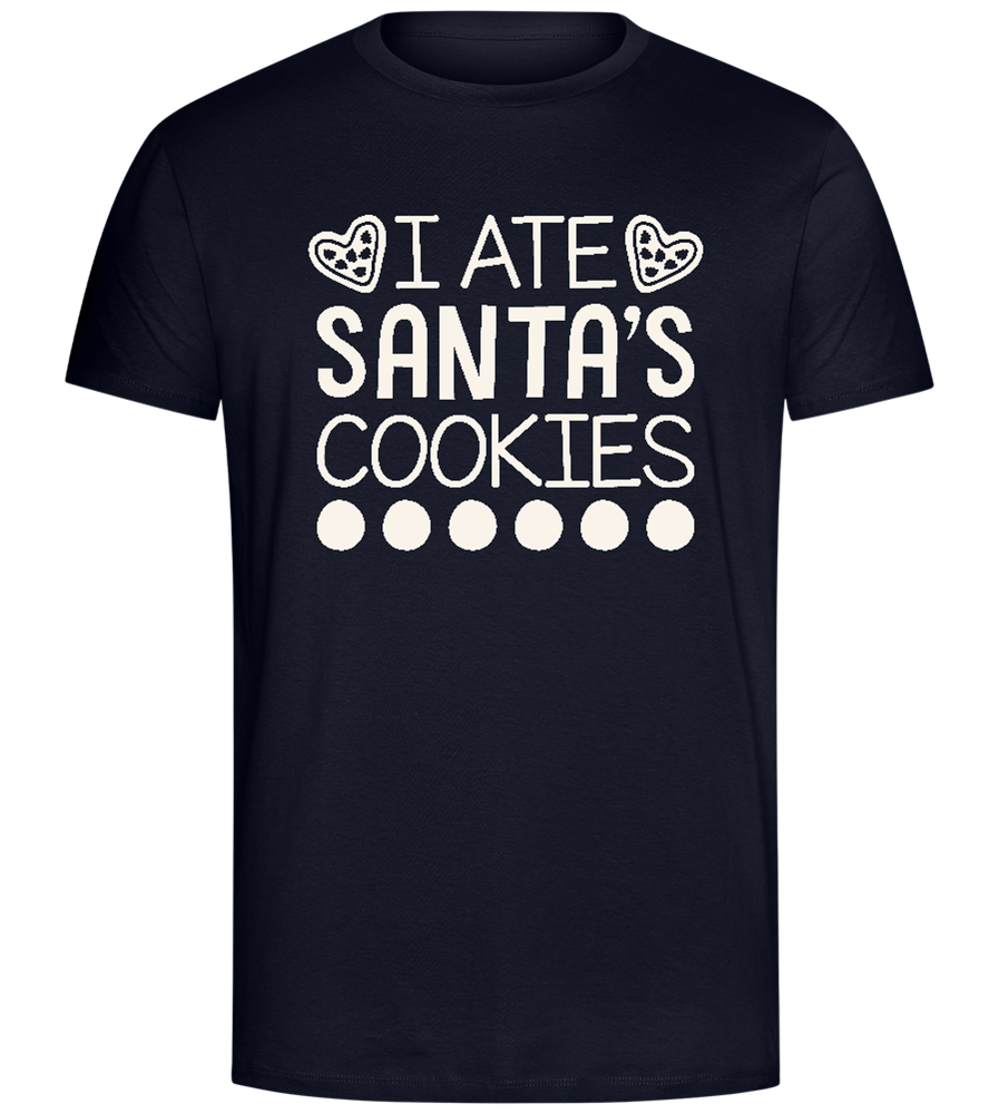 Santa's Cookies Design - Comfort Unisex T-Shirt_FRENCH NAVY_front