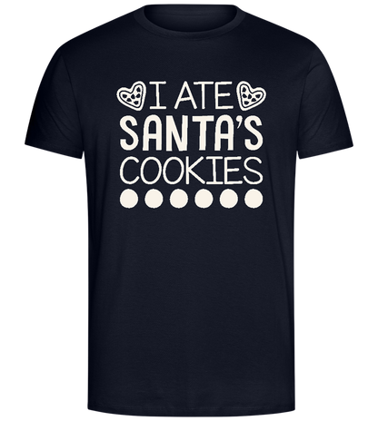 Santa's Cookies Design - Comfort Unisex T-Shirt_FRENCH NAVY_front