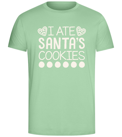 Santa's Cookies Design - Comfort Unisex T-Shirt_ICE GREEN_front