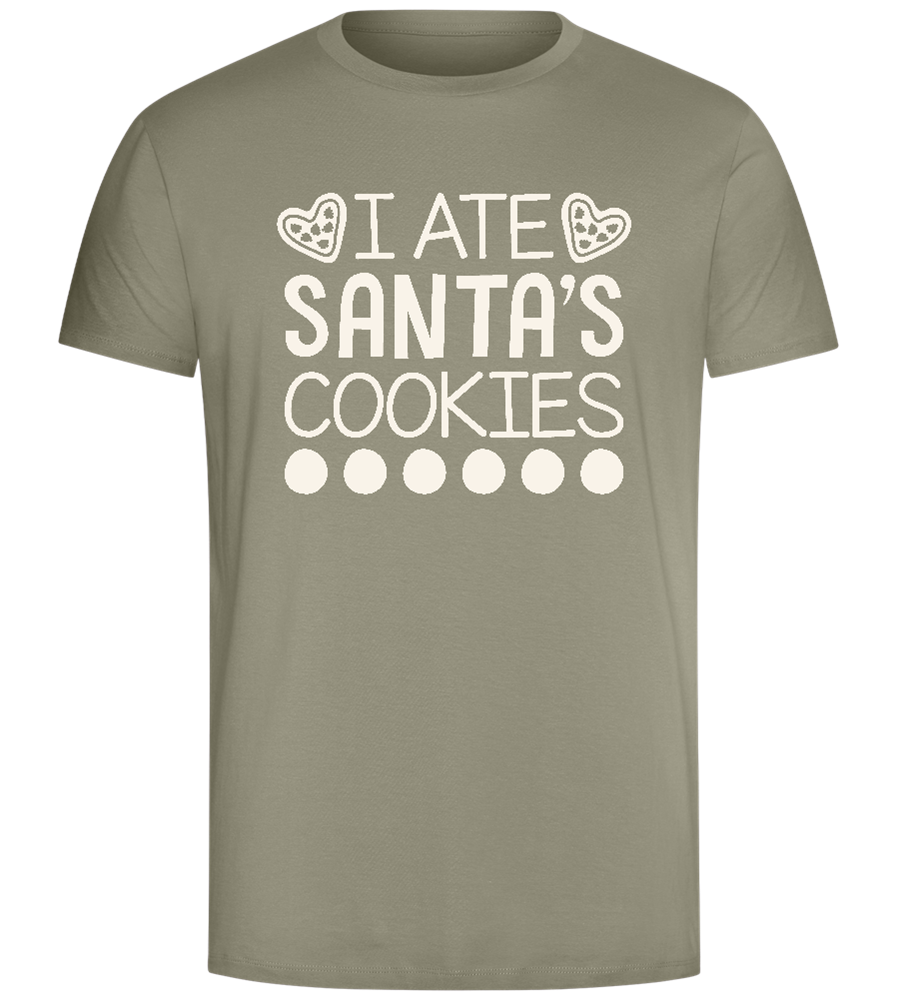 Santa's Cookies Design - Comfort Unisex T-Shirt_KHAKI_front