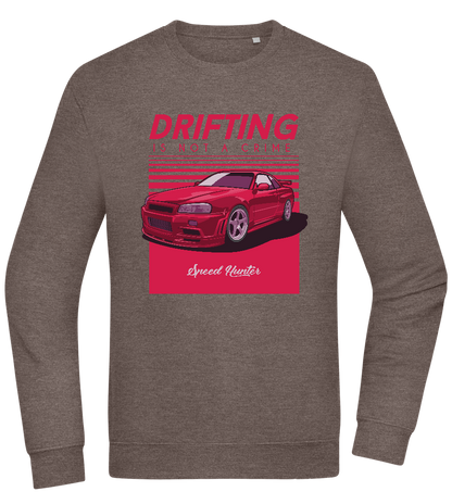 Drifting Not A Crime Design - Comfort Essential Unisex Sweater_CHARCOAL CHIN_front