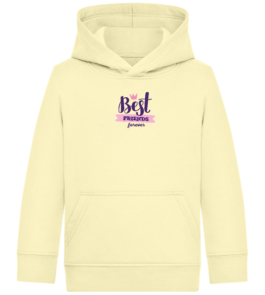 BFF Crown Design - Comfort Kids Hoodie_AMARELO CLARO_front