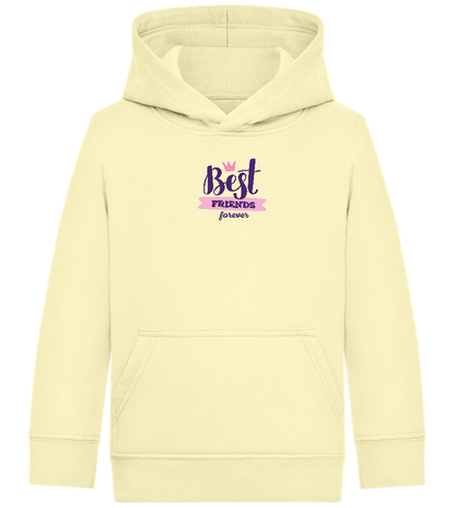 BFF Crown Design - Comfort Kids Hoodie_AMARELO CLARO_front