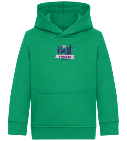 BFF Crown Design - Comfort Kids Hoodie_MEADOW GREEN_front