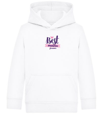 BFF Crown Design - Comfort Kids Hoodie_WHITE_front