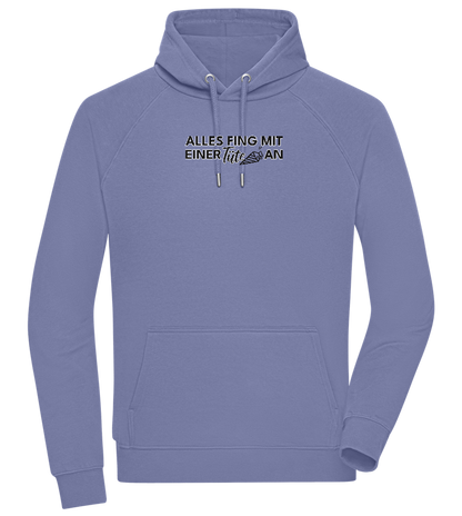 Alles Fing Mit Einer Tüte An Design - Comfort unisex hoodie_BLUE_front